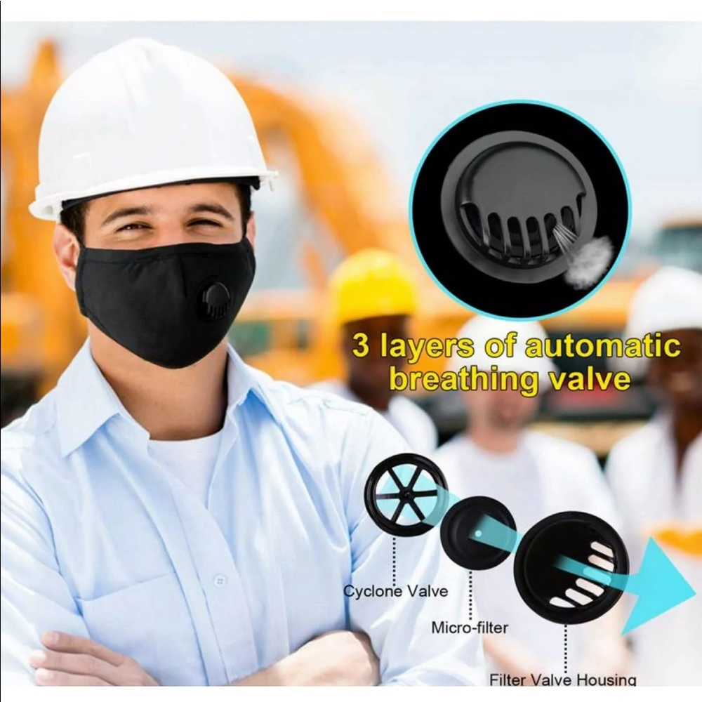 PM 2.5 Carbon Filter Respirator Face Mask